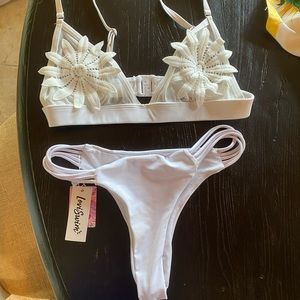 OFFERS WELCOME! New Brazilian Cut White Swimsuit